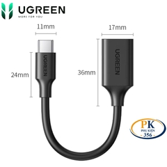 Cáp chuyển OTG USB-C sang USB 3.0 Ugreen US154 – Chính hãng, tốc độ cao