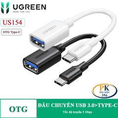Cáp chuyển OTG USB-C sang USB 3.0 Ugreen US154 – Chính hãng, tốc độ cao