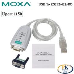 Cáp chuyển USB to RS232/RS422/485 Serial port DB9 moxa Uport 1150