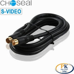 Cáp S-Video Choseal Dài 1.5M–30M Đầu Mạ Vàng – Mini DIN 4 Pin (MD4) Cho Máy Siêu Âm, Nội Soi