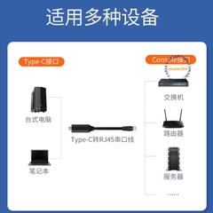 Cáp USB-C console điều khiển wifi Cisco Tenda TP-Link 1.5 mét Ugreen 80186