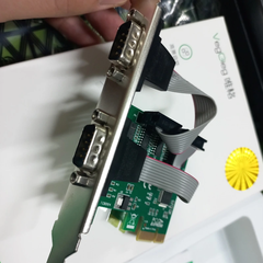 Card PCIe to 2 com RS232 chip CH382L Veggieg V-PC03