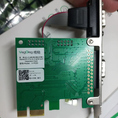 Card PCIe to 2 com RS232 chip CH382L Veggieg V-PC03