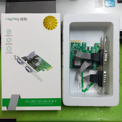Card PCIe to 2 com RS232 chip CH382L Veggieg V-PC03