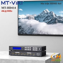 Bộ Chia Chuyển Mạch Ma Trận HDMI 4K@30Hz 4 Ra 4 MT-VIKI MT-HD414 Chính Hãng