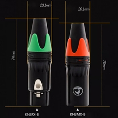 Nhân hàn XLR 3 pin Coraon CZXYON LC-3MD-B (đực) & LC-3FD-B (cái) – Nhân Canon hàn dây cao cấp
