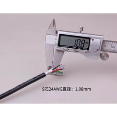 Dây Cáp Điều Khiển 9+1 Lõi Đồng Mạ Kẽm 24AWG 9C24 Chống Nhiễu Dùng Cho RS232 DB9 RS485