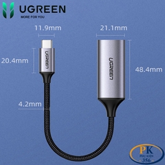 Cáp chuyển USB type-C sang HDMI 2.0 4K@60Hz CM297 chính hãng Ugreen 70444