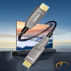 Cáp HDMI 2.0 to Micro HDMI Sợi Quang 4K@60Hz 2 Trong 1 Dài 10M–100M – Dễ Luồn Ống Gen HD-PKHM20