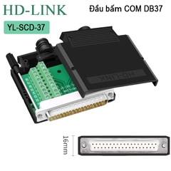 Đầu bấm DB37 cái chân đồng vỏ ốp nhựa HD-Link YL-SCC-37F