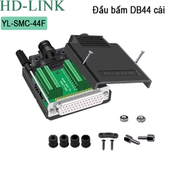 Đầu bấm DB44 đực chân vặn vit HD-Link YL-SMC-44M