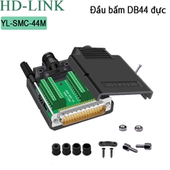 Đầu bấm DB44 đực chân vặn vit HD-Link YL-SMC-44M