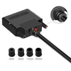 Đầu bấm DB25 chân đồng vỏ nhựa cao cấp chính hãng HD-Link YL-SCD-25