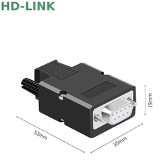 Đầu bấm COM DB9 chân đồng chính hãng HD-Link Male/Female
