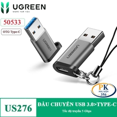 Đầu chuyển USB 3.0 sang USB-C Ugreen US276 (50533) – Nhỏ gọn, hỗ trợ OTG, tiện lợi mọi lúc mọi nơi