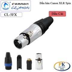 Nhân hàn âm tường Canon XLR 5 pin Coraon CZXYON Z-NC5MD-LX-B & Z-NC5FD-LX-B