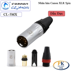 Đầu hàn Canon XLR 5 pin Coraon CZXYON CL-5MX & CL-5FX – Jack XLR hàn dây cao cấp