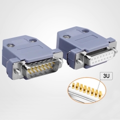 Đầu hàn DB15 chân đồng vỏ ốp nhựa cứng chính hãng HD-Link YL-1513F YL-1513M