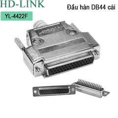 Đầu hàn DB44 đực chân đồng vỏ nhựa dẻo HD-Link YL-4432M