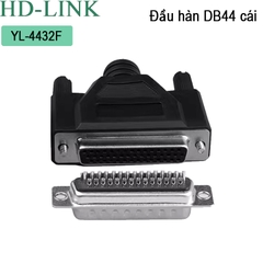 Đầu hàn DB44 đực chân đồng vỏ nhựa dẻo HD-Link YL-4432M