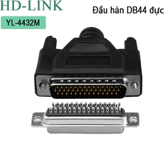 Đầu hàn DB44 đực chân đồng vỏ kim loại HD-Link YL-4422M