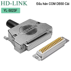 Đầu hàn DB50 đực vỏ ốp kim loại chân đồng cao cấp HD-Link YL-5023M