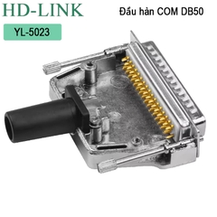 Đầu hàn DB50 đực vỏ ốp kim loại chân đồng cao cấp HD-Link YL-5023M