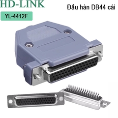 Đầu hàn DB44 đực chân đồng vỏ kim loại HD-Link YL-4422M