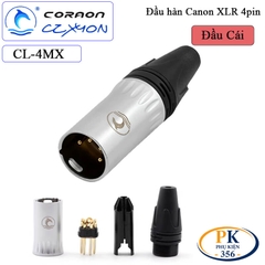 Nhân hàn âm tường Canon XLR 4 pin Coraon CZXYON Z-NC4MD-LX-B & Z-NC4FD-LX-B – Lắp mặt máy chuyên nghiệp