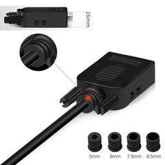 Đầu jack COM DB9 connecter 3 chấu chân bắt vit HD-Link YL-SJCG-9DF Female làm cáp RS232C