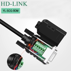 Đầu jack COM DB9 connecter chân bắt vit HD-Link YL-SCG-9DF - Female