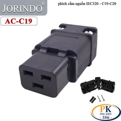 Phích Cắm Nguồn IEC 60320 C20 16A 250V JORINDO AC-19-20