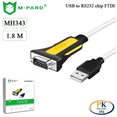 Dây cáp chuyển USB sang COM DB9 RS232 chip FTDI dài 1,8M chính hãng M-PARD MH343
