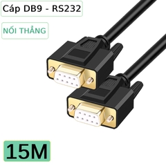Dây cáp COM DB9 RS232 2 đầu cái nối thẳng dài 1M đến 40M