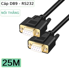 Dây cáp COM DB9 RS232 2 đầu cái nối thẳng dài 1M đến 40M