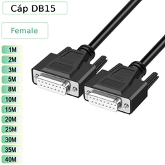 Dây cáp DB15 2 đầu cái dài 1M đến 40M