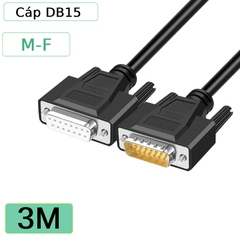 Dây cáp DB15 2 đầu đực cái dài 1M đến 40M