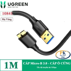 Dây cáp đọc ổ cứng di động USB 3.0 Micro-B Ugreen US130 dài 0.5M, 1M, 1.5M, 2M