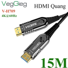 Dây cáp HDMI 2.0 HDMI 4K sợi quang VEGGIEG chuẩn 4K@60Hz dài 10M đến 50M