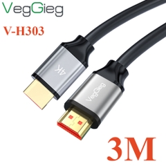 Dây cáp HDMI chuẩn 2.0 4K@60Hz chính hãng Veggieg dài 1.5M đến 20M