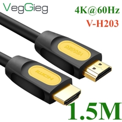 Dây cáp HDMI chuẩn 2.0 4K@60Hz chính hãng Veggieg dài 1.5M đến 30M
