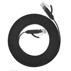 Dây cáp mạng RJ45 CAT6 1Gb 250Mhz Ugreen 50172 dây dẹt màu đen dài 0.5M