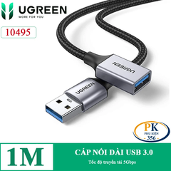 Dây cáp nối dài USB 3.0 chất lượng cao Ugreen US115 dài 1M, 2M