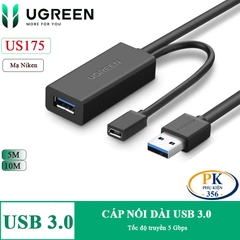 Dây cáp nối dài USB 3.0 Ugreen US175 dài 5M, 10M