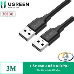 Dây cáp USB 2.0 2 đầu dương Ugreen US102 dài 0.25M đến 3M