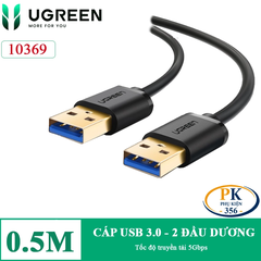 Dây cáp USB 3.0 hai đầu dương Ugreen US128 – Truyền dữ liệu tốc độ cao 5Gbps