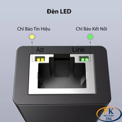 Cáp Chuyển USB 2.0 to LAN 10/100Mbps Ugreen 20254 CR110 Chipset AX88772A (Màu Đen) 20253 màu trắng