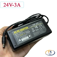 Bộ Nguồn Adapter DC 24V 3A 72W YU-2403 – Jack DC 5.5×2.5mm, Chống Nhiễu, Ổn Định