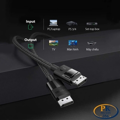 Cáp Displayport 1.4 chuẩn 8K@60Hz DP114 chính hãng Ugreen 80391 dài 1.5M