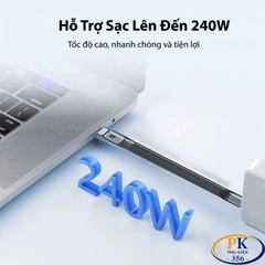 Cáp USB4 C to C 13cm Jasoz T-D223 40Gbps 240W 8K@60Hz Chính Hãng